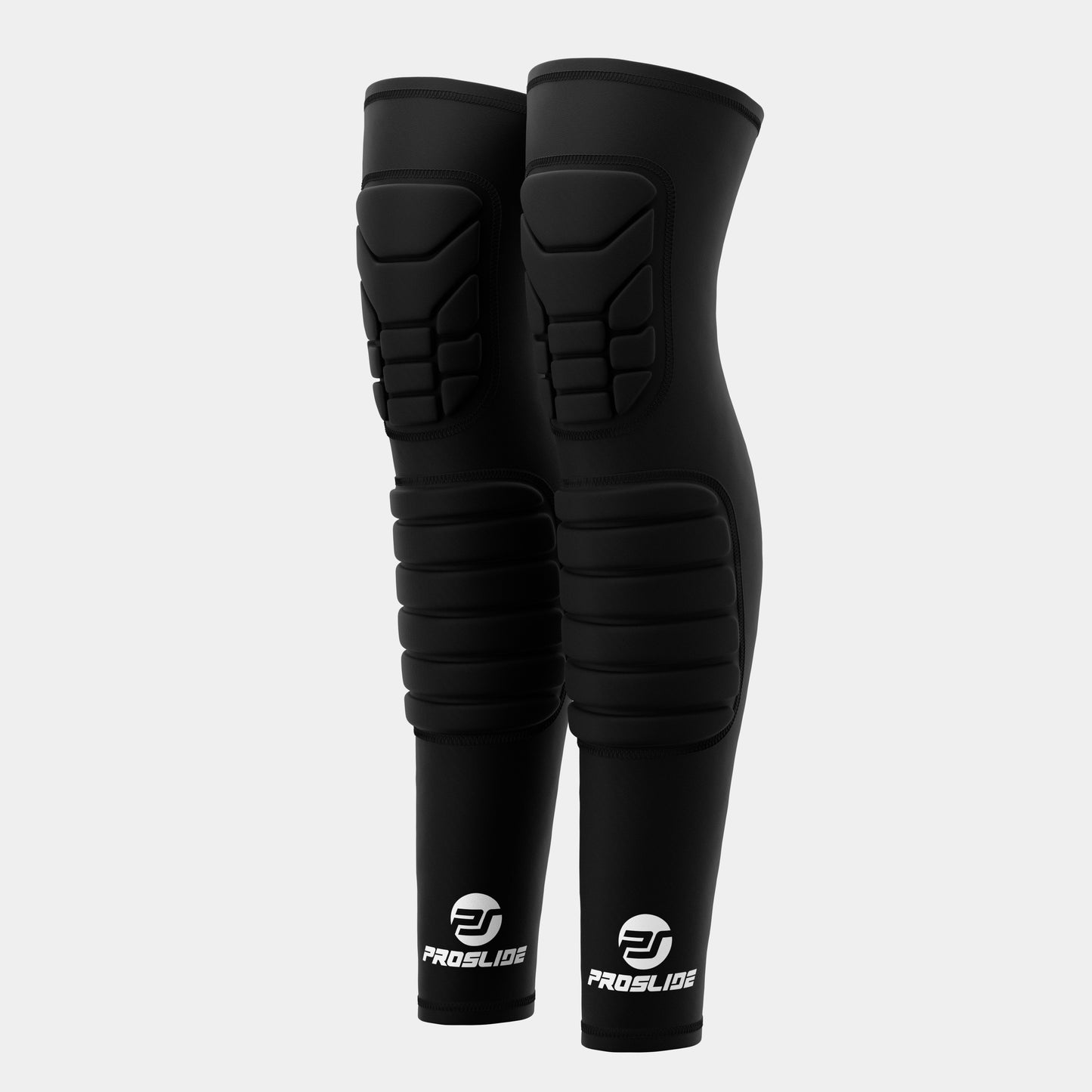 2 Pack - EXTRA Padded Compression Shin and Knee Sleeves - Black