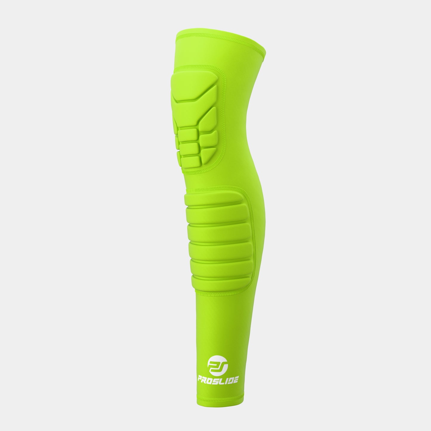 ProSlide EXTRA Padded Compression Shin and Knee Sleeve - Neon Green