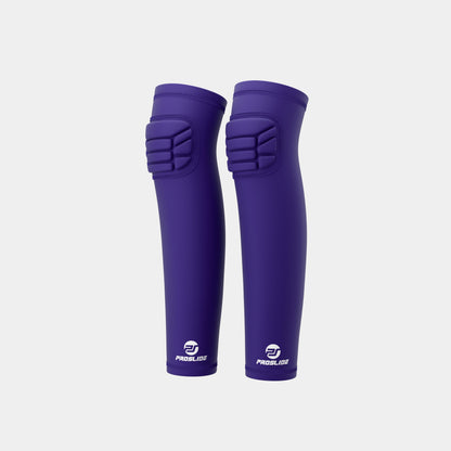 2 Pack - ProSlide Padded Compression Knee Sleeves - Purple