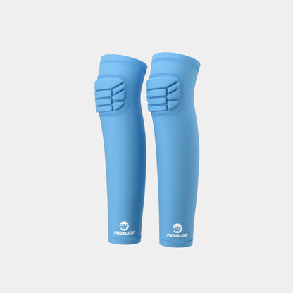 2 Pack - ProSlide Padded Compression Knee Sleeves - Sky Blue