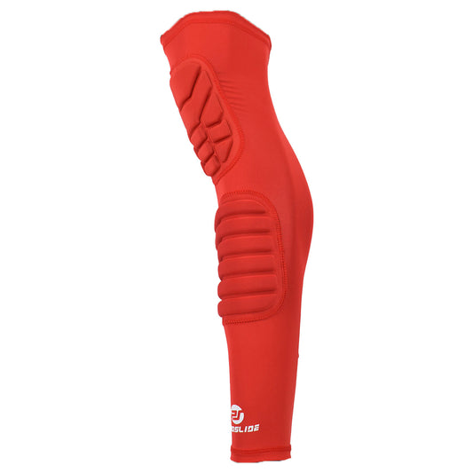EXTRA Padded Compression Shin and Knee Sleeve - Red