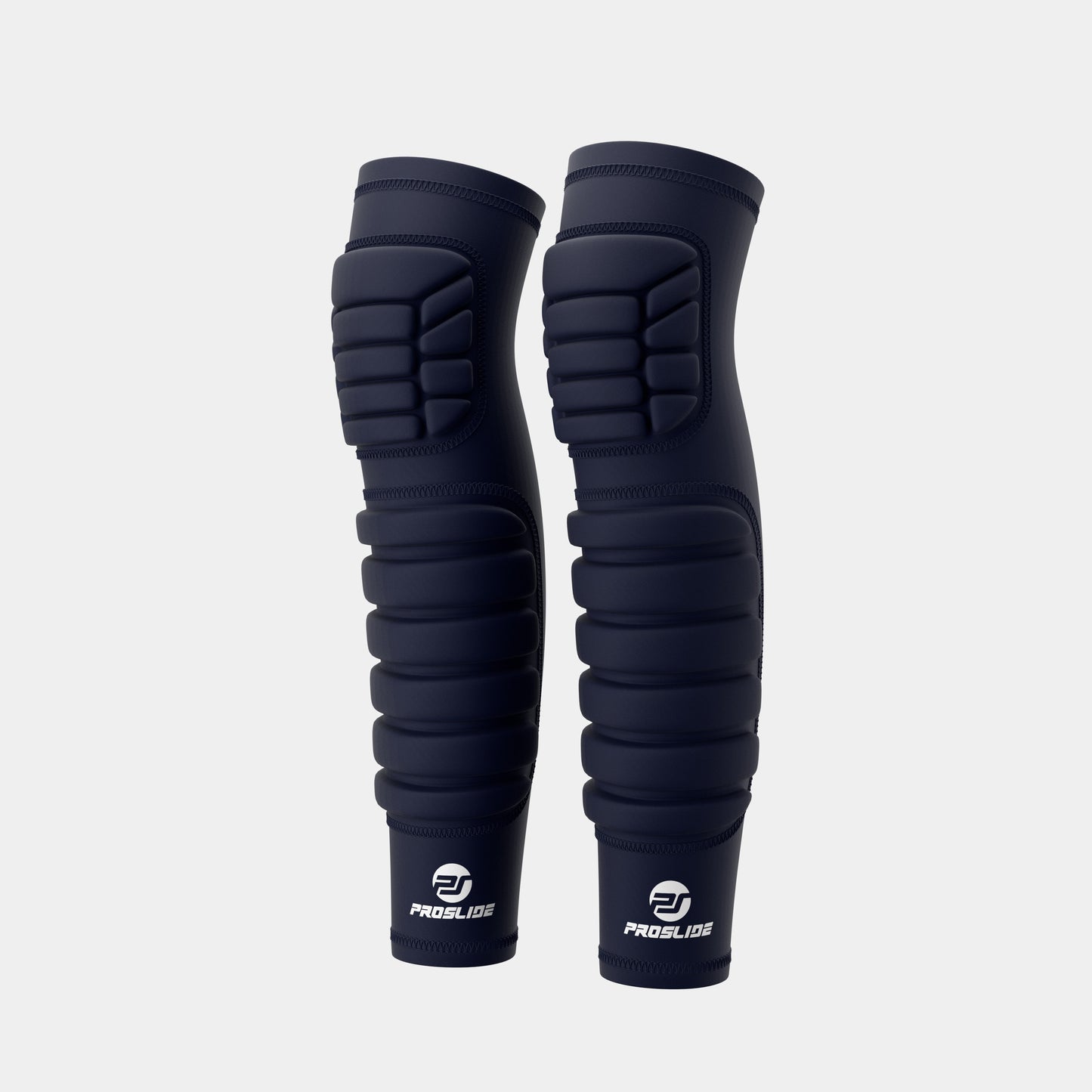 2 Pack - EXTRA Padded Compression Shin and Knee Sleeves - Navy Blue