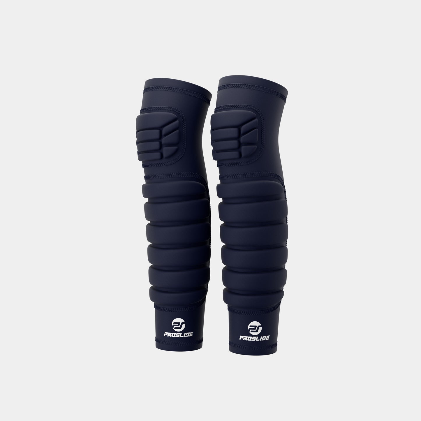 2 Pack - EXTRA Padded Compression Shin and Knee Sleeves - Navy Blue